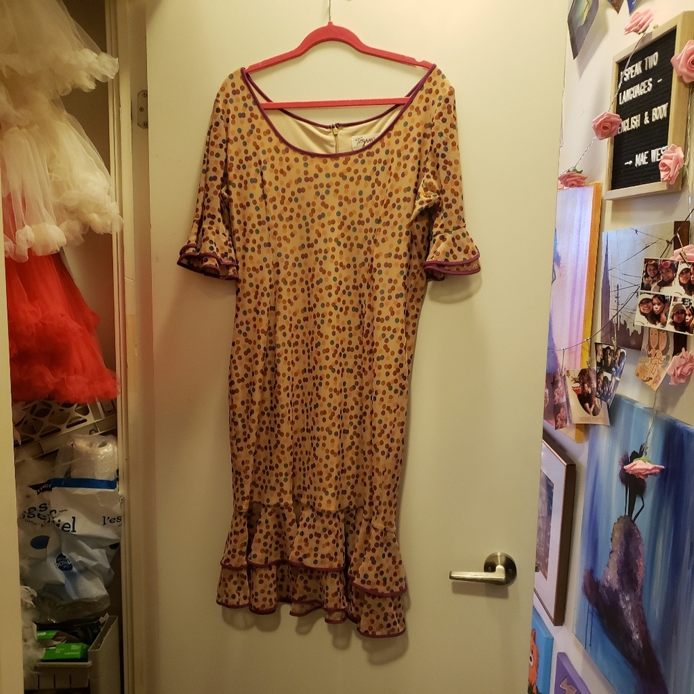 Cool polkadot dress Plus Size 3XL by Tatyana